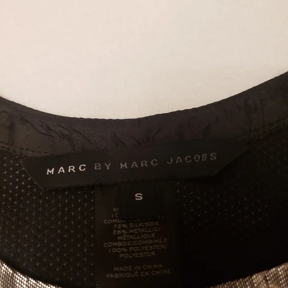 Marc Jacobs Abstract Sleeveless Silk Blouse Size S - Picture 9 of 13
